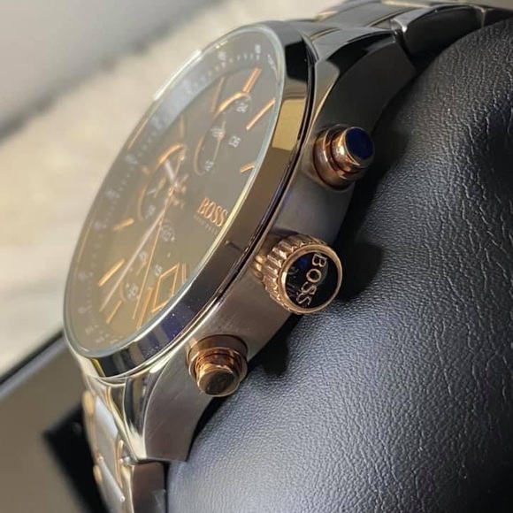 Hugo Boss Men’s Grand Prix Black Dial Chronograph Watch 
Case Size: 44mm - Picture 5 of 10